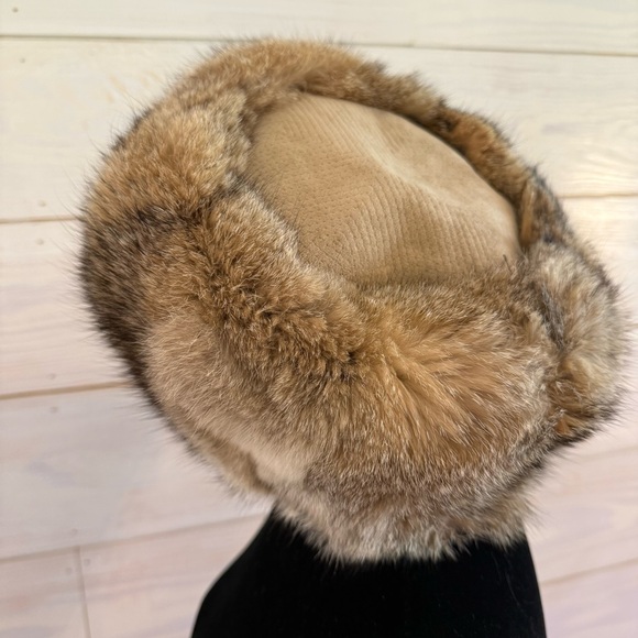 vintage rabbit fur (real) ushanka hat Russian Soviet Classy Style - Picture 2 of 8